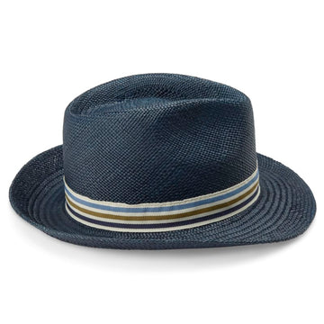 Striped Ribbon Panama hat